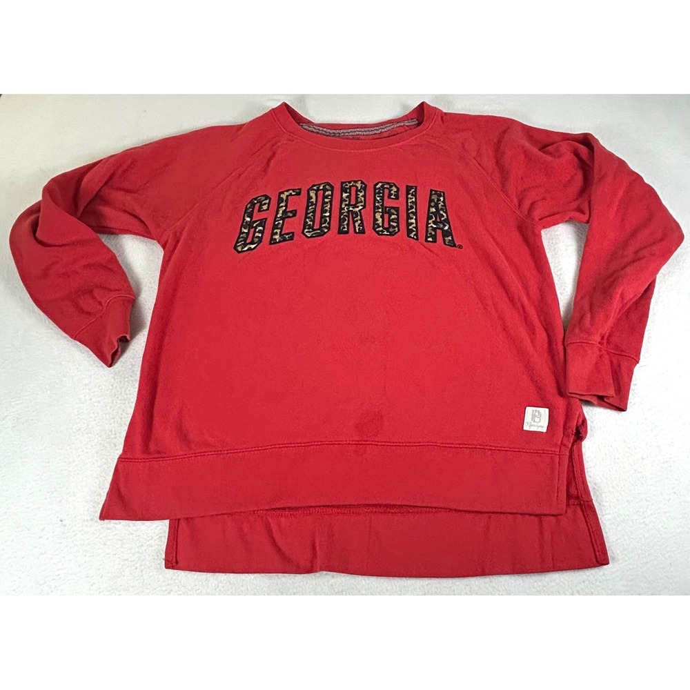 Pressbox Georgia Sweatshirt Women XL Red Gameday